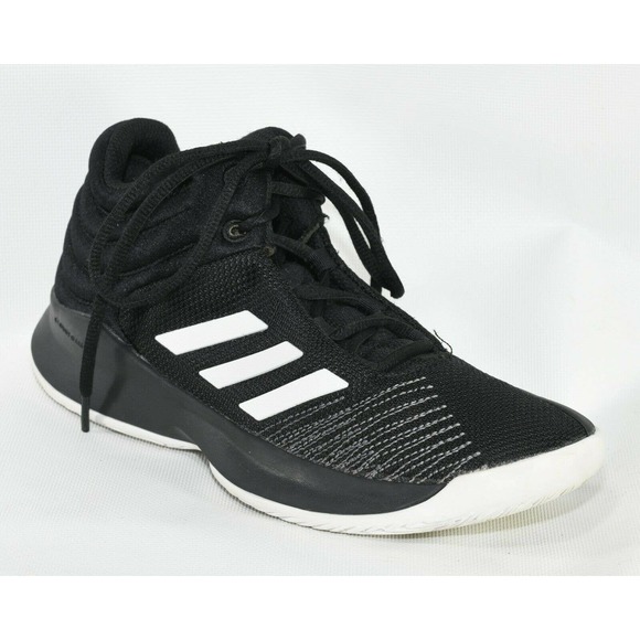 Adidas Men’s LVL 029002 Black/White Basketball Cloudfoam Shoes (Size US 6) - Picture 1 of 8